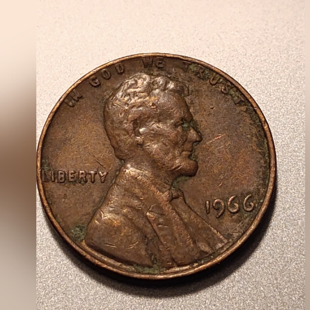 1966 Lincoln Memorial Penny Coin VTG Historical - Picture 1 of 8